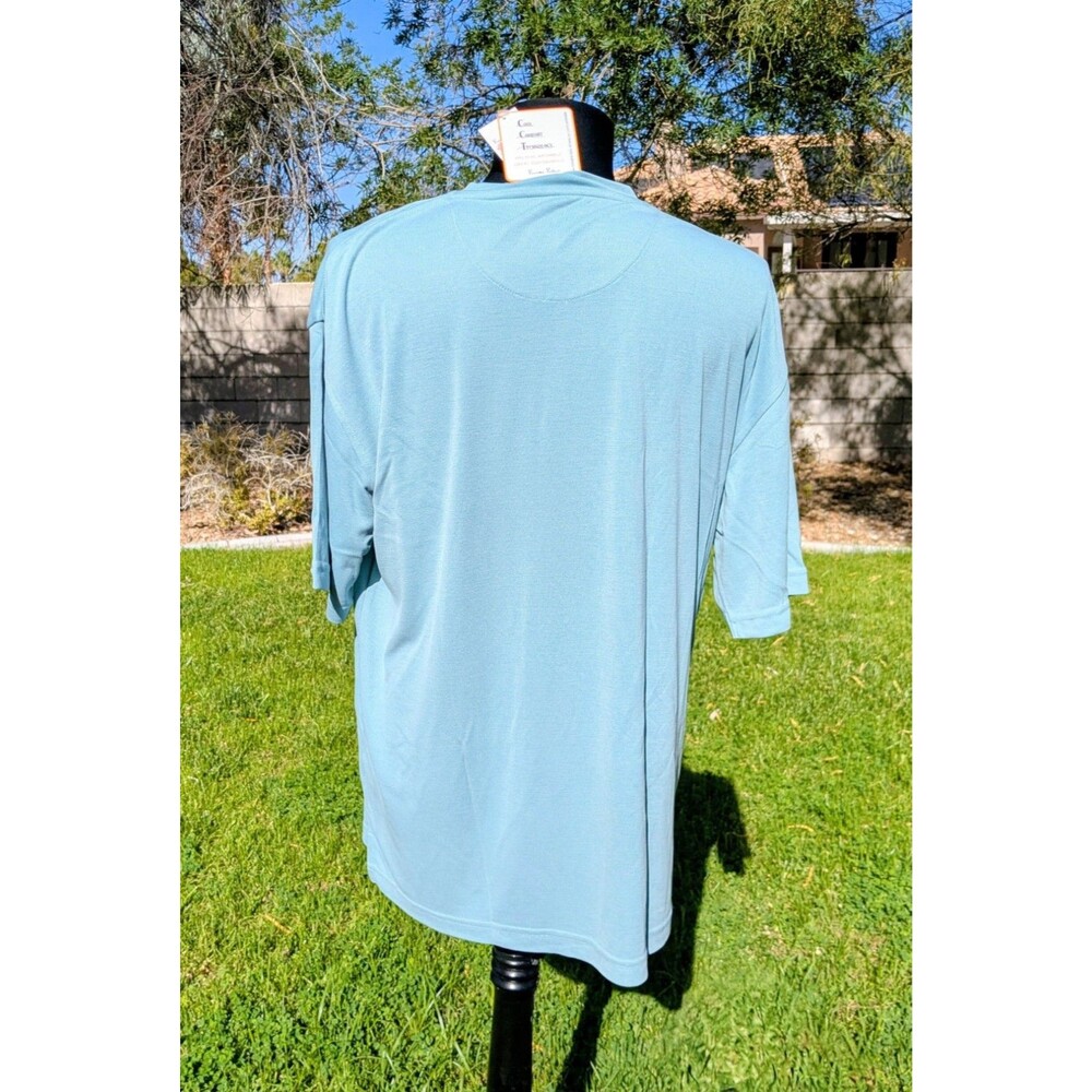Burma Bibas Aqua Cool Comfort Technology Medium S/S Pullover Korea Shirt Top NWT - Picture 4 of 6
